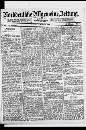 Norddeutsche allgemeine Zeitung on Feb 26, 1903