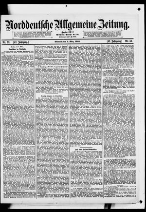 Norddeutsche allgemeine Zeitung on Mar 4, 1903