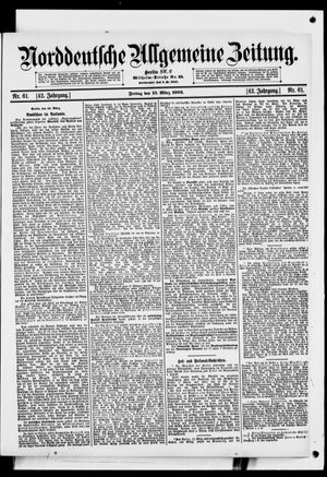Norddeutsche allgemeine Zeitung vom 13.03.1903
