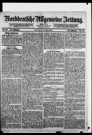 Norddeutsche allgemeine Zeitung vom 13.08.1903