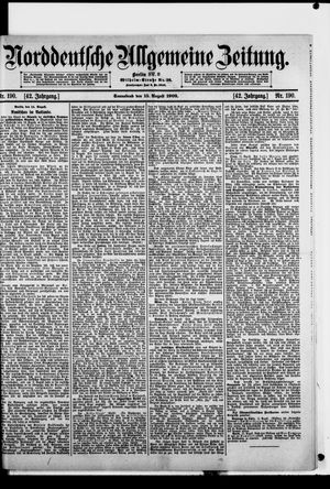 Norddeutsche allgemeine Zeitung vom 15.08.1903