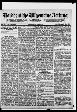 Norddeutsche allgemeine Zeitung on Aug 22, 1903