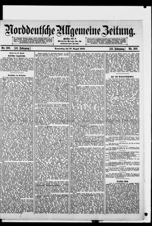 Norddeutsche allgemeine Zeitung vom 27.08.1903