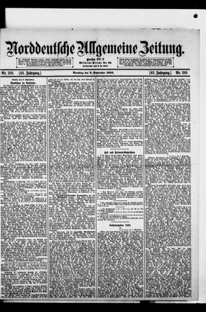 Norddeutsche allgemeine Zeitung vom 08.09.1903