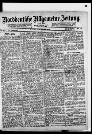 Norddeutsche allgemeine Zeitung vom 10.09.1903