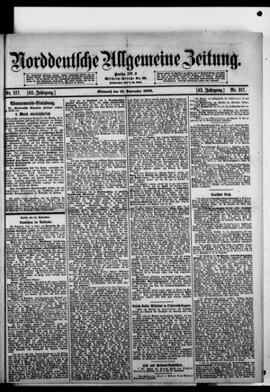 Norddeutsche allgemeine Zeitung vom 16.09.1903