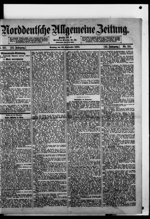 Norddeutsche allgemeine Zeitung vom 20.09.1903