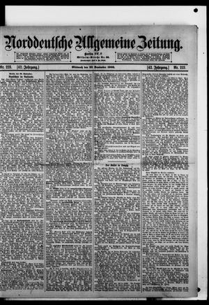 Norddeutsche allgemeine Zeitung vom 23.09.1903