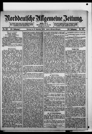 Norddeutsche allgemeine Zeitung vom 27.09.1903