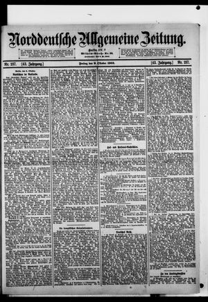 Norddeutsche allgemeine Zeitung vom 09.10.1903