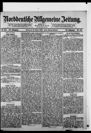 Norddeutsche allgemeine Zeitung vom 18.10.1903