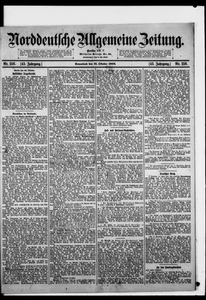 Norddeutsche allgemeine Zeitung vom 31.10.1903