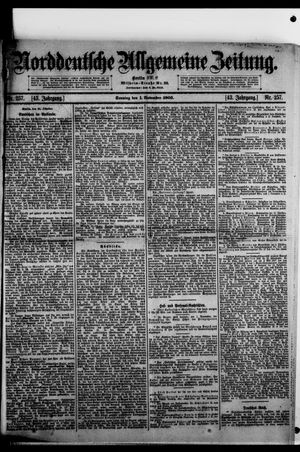Norddeutsche allgemeine Zeitung vom 01.11.1903