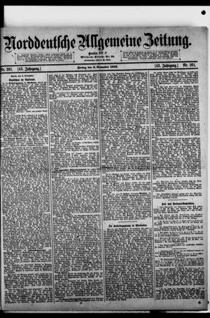 Norddeutsche allgemeine Zeitung on Nov 6, 1903
