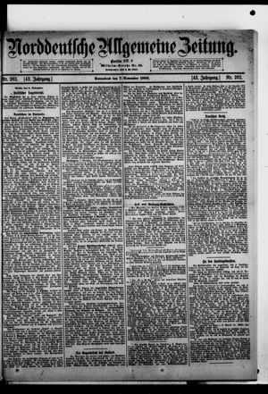 Norddeutsche allgemeine Zeitung vom 07.11.1903