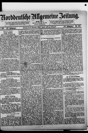 Norddeutsche allgemeine Zeitung vom 08.11.1903