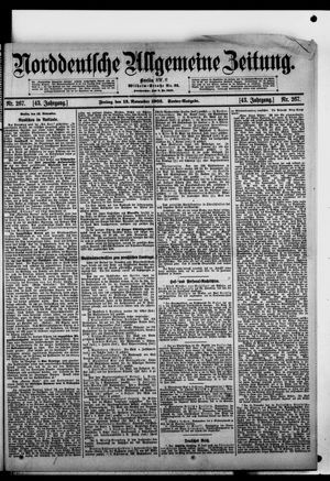 Norddeutsche allgemeine Zeitung vom 13.11.1903
