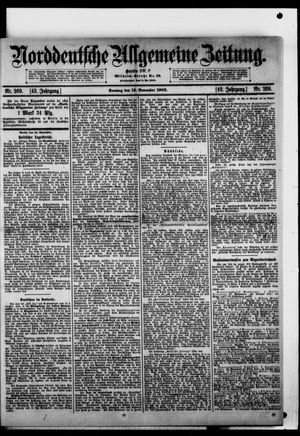 Norddeutsche allgemeine Zeitung vom 15.11.1903