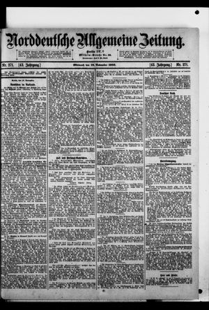 Norddeutsche allgemeine Zeitung vom 18.11.1903