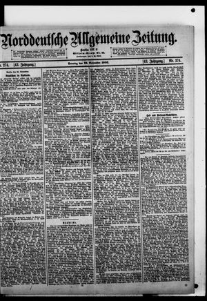 Norddeutsche allgemeine Zeitung on Nov 22, 1903