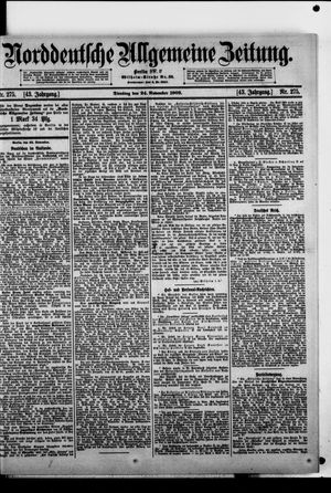 Norddeutsche allgemeine Zeitung vom 24.11.1903