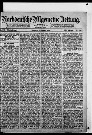Norddeutsche allgemeine Zeitung vom 29.11.1903