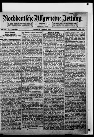Norddeutsche allgemeine Zeitung on Dec 1, 1903