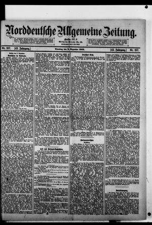 Norddeutsche allgemeine Zeitung vom 08.12.1903