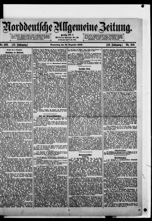 Norddeutsche allgemeine Zeitung on Dec 10, 1903