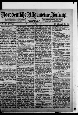 Norddeutsche allgemeine Zeitung vom 12.12.1903