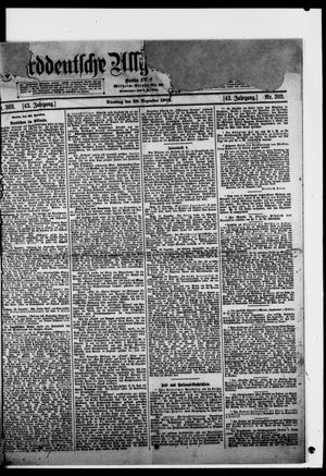 Norddeutsche allgemeine Zeitung vom 29.12.1903