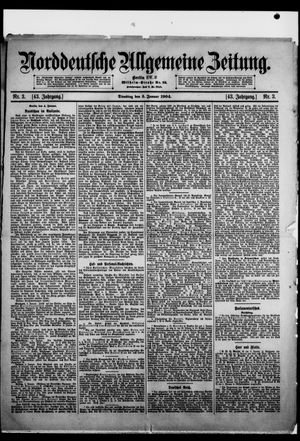 Norddeutsche allgemeine Zeitung vom 05.01.1904