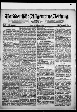 Norddeutsche allgemeine Zeitung vom 12.01.1904