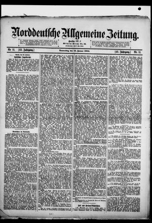 Norddeutsche allgemeine Zeitung vom 14.01.1904