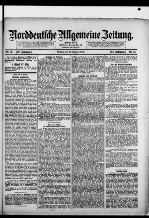 Norddeutsche allgemeine Zeitung vom 19.01.1904