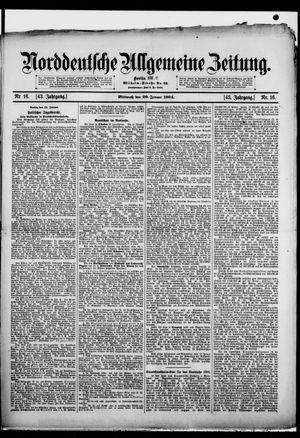 Norddeutsche allgemeine Zeitung vom 20.01.1904