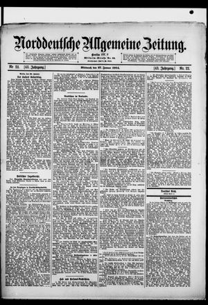 Norddeutsche allgemeine Zeitung vom 27.01.1904