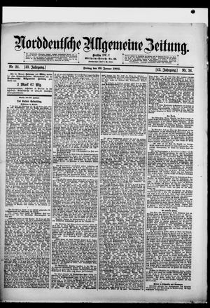 Norddeutsche allgemeine Zeitung vom 29.01.1904