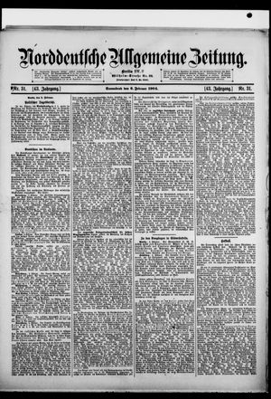 Norddeutsche allgemeine Zeitung vom 06.02.1904
