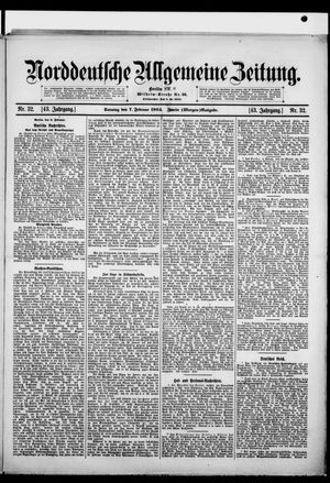 Norddeutsche allgemeine Zeitung vom 07.02.1904