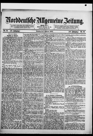 Norddeutsche allgemeine Zeitung vom 09.02.1904