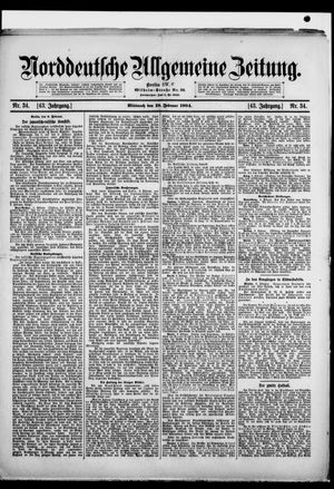 Norddeutsche allgemeine Zeitung vom 10.02.1904