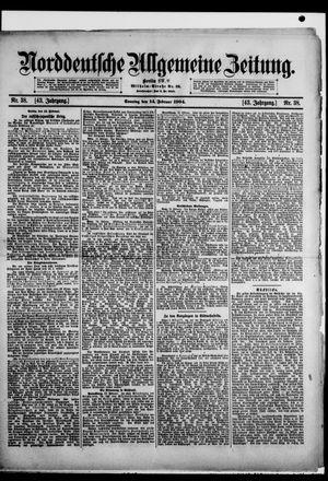 Norddeutsche allgemeine Zeitung vom 14.02.1904