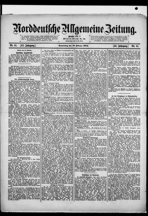Norddeutsche allgemeine Zeitung vom 18.02.1904
