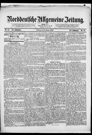 Norddeutsche allgemeine Zeitung vom 21.02.1904