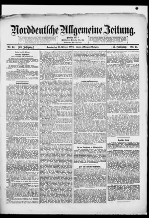 Norddeutsche allgemeine Zeitung vom 21.02.1904
