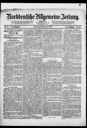 Norddeutsche allgemeine Zeitung vom 25.02.1904