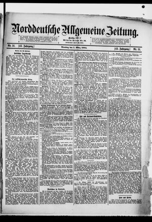 Norddeutsche allgemeine Zeitung vom 01.03.1904