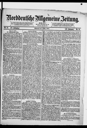 Norddeutsche allgemeine Zeitung vom 02.03.1904