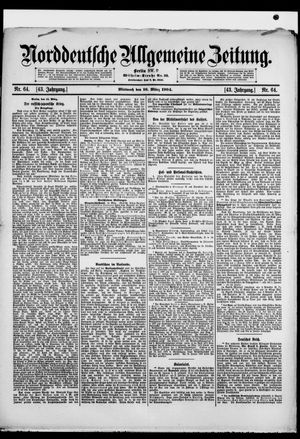 Norddeutsche allgemeine Zeitung vom 16.03.1904